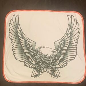 HARLEY DAVIDSON Eagle 100% cotton baby receiving blanket VVGUC
